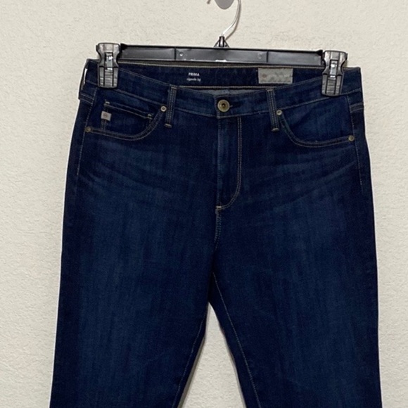 Ag Adriano Goldschmied Women's Dark Wash Prima Cigarette Leg Denim Jeans Size 30 - Picture 4 of 11